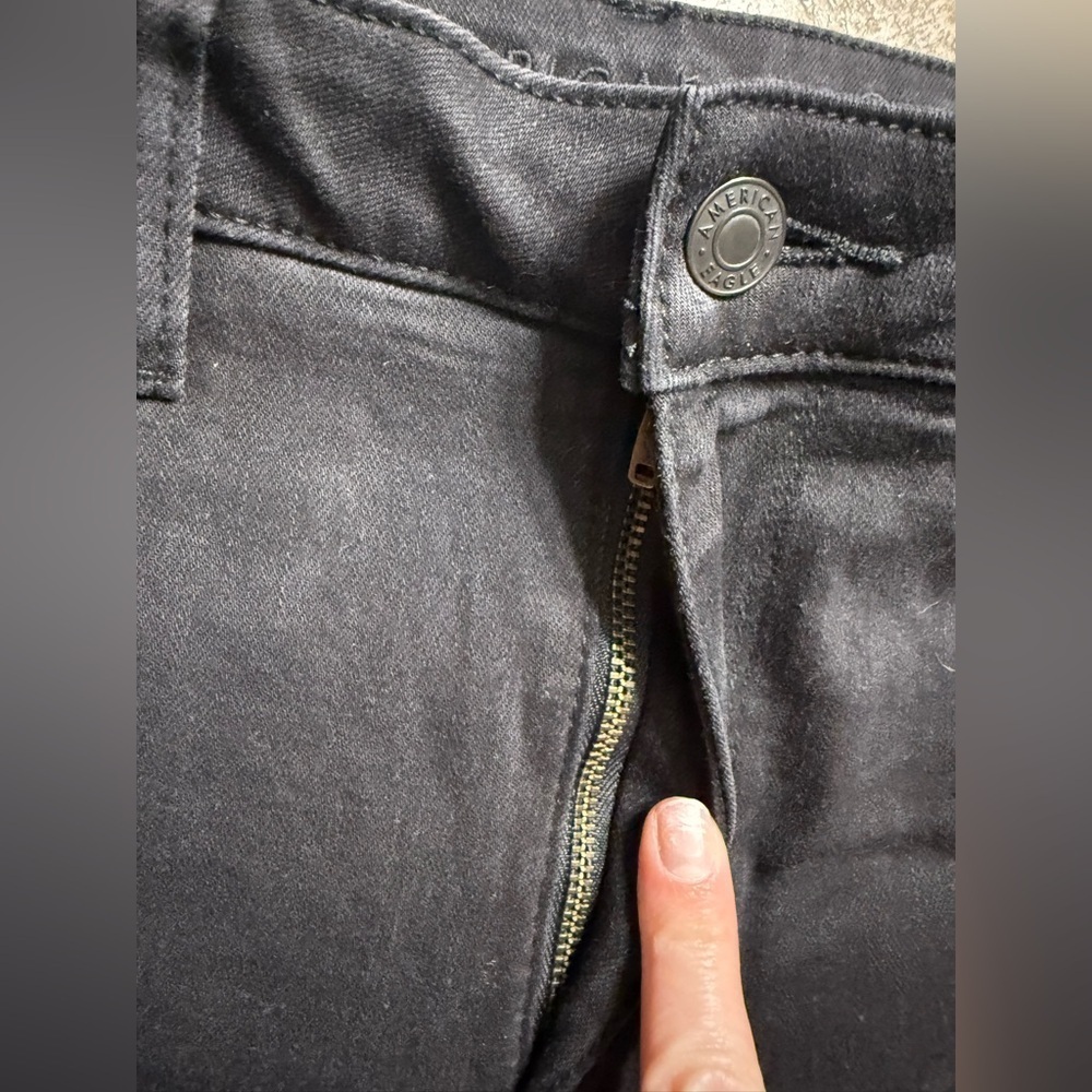 American Eagle Outfitters Women’s Supet Hi-Rise jegging Black  Jeans - Picture 9 of 13